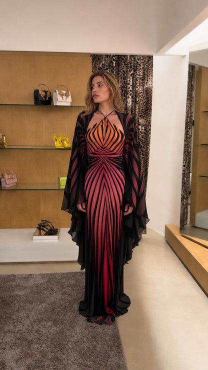 Black color variant of the maxi dress